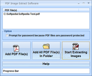 PDF Image Extract Software screenshot