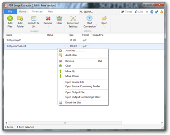 PDF Image Extractor screenshot