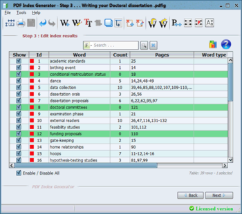 PDF Index Generator screenshot 7