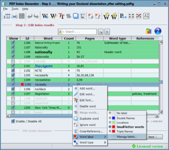 PDF Index Generator screenshot 9