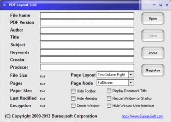 PDF Layout screenshot