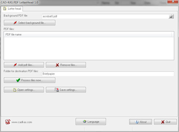 PDF Letterhead screenshot