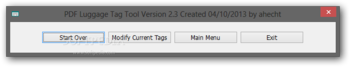 PDF Luggage Tag Tool screenshot 2