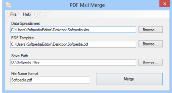 PDF Mail Merge  screenshot