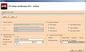 PDF Merge and Manager 2014 screenshot