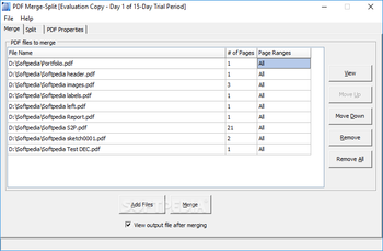 PDF Merge-Split screenshot