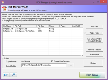 PDF Merger screenshot