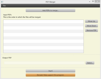 PDF Merger screenshot