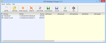 PDF Metadata Changer screenshot