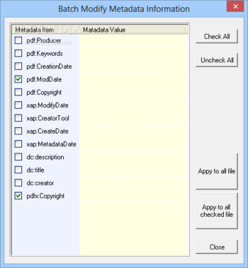 PDF Metadata Changer screenshot 2