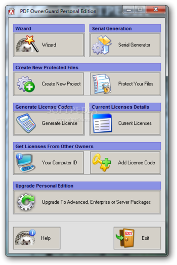 PDF OwnerGuard Personal Edition screenshot