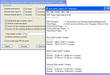 PDF Paper Stats Batch screenshot