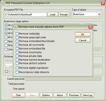 PDF Password Cracker Enterprise screenshot 2