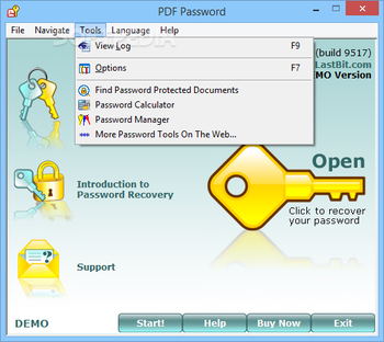 PDF Password screenshot 2