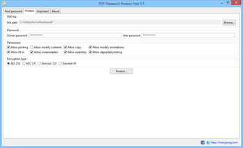 PDF Password Protect Free screenshot 4