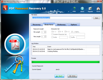 PDF Password Recovery screenshot 2