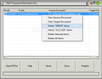 PDF Password Remover screenshot