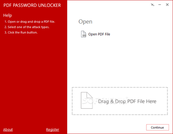 PDF Password Unlocker screenshot