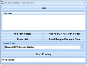 PDF Print Multiple Files Software screenshot