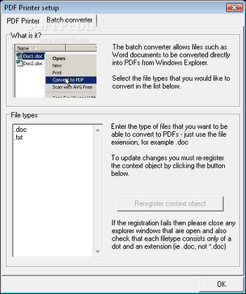 PDF Printer Driver and Batch Converter screenshot 2