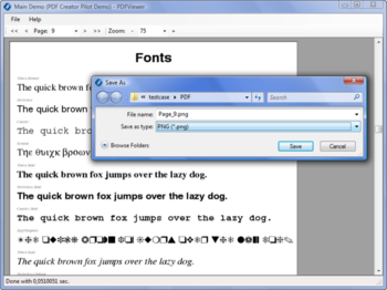 PDF Rasterization Pilot screenshot