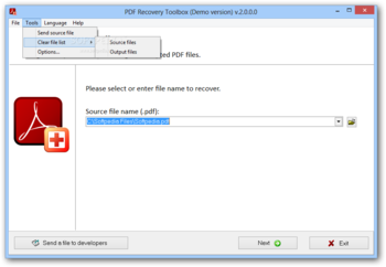 PDF Recovery Toolbox screenshot