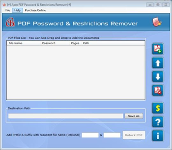 PDF Restriction Remover screenshot