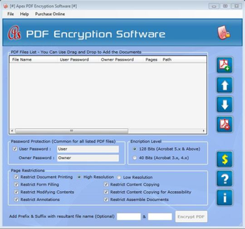 PDF Restriction Software screenshot