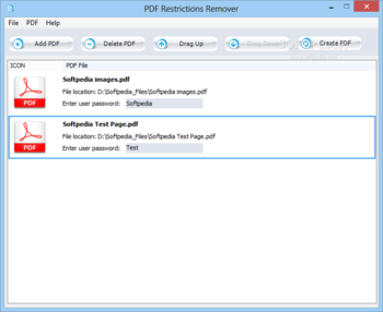 PDF Restrictions Remover screenshot