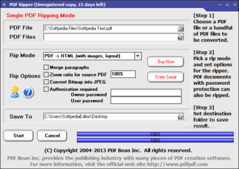 PDF Ripper screenshot