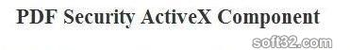 PDF Security ActiveX screenshot 2