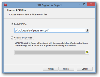 PDF Signature Signer screenshot