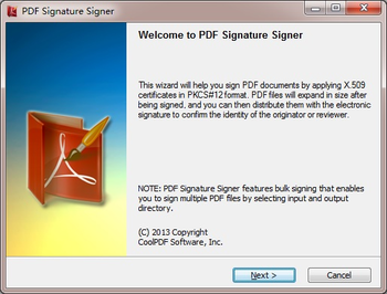 PDF Signature Signer screenshot