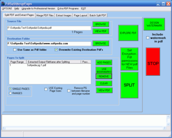 PDF Split Merge Pages screenshot