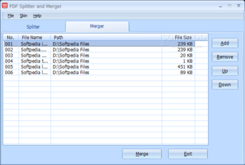 PDF Spliter and Merger screenshot 2