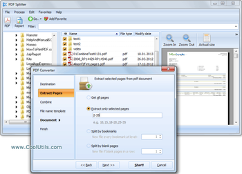 PDF Splitter screenshot