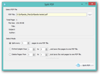 PDF Splitter Joiner screenshot 2