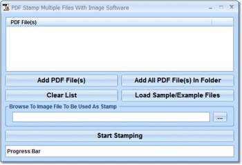 PDF Stamp Multiple Files With Image Software screenshot