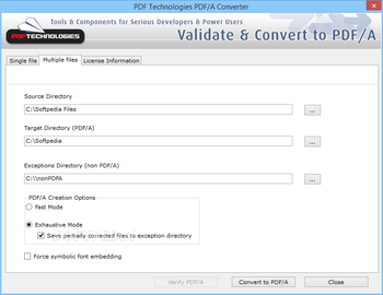 PDF Technologies PDF/A Converter screenshot 2