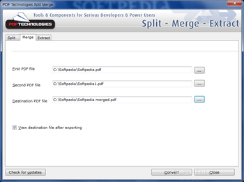 PDF Technologies Split Merge screenshot 2