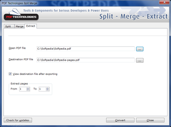 PDF Technologies Split Merge screenshot 3