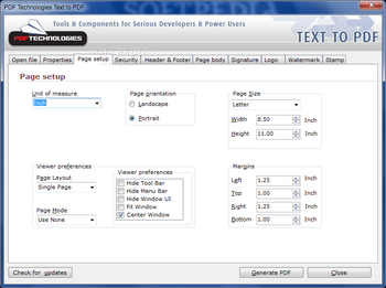 PDF Technologies Text to PDF screenshot 3