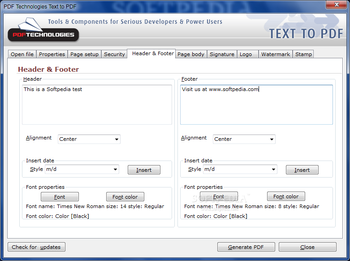 PDF Technologies Text to PDF screenshot 5