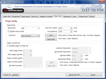 PDF Technologies Text to PDF screenshot 6