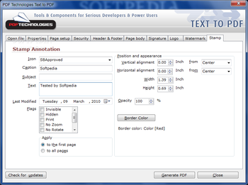 PDF Technologies Text to PDF screenshot 9