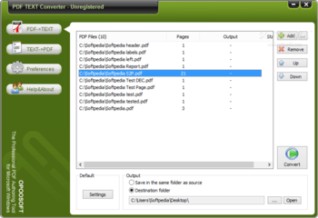 PDF TEXT Converter screenshot
