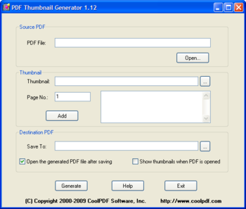 PDF Thumbnail Generator screenshot 2