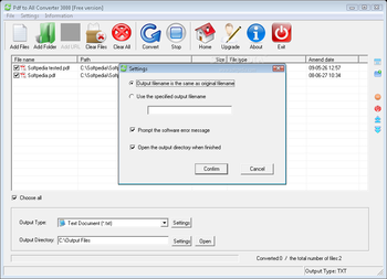 Pdf to All Converter 3000 screenshot 2