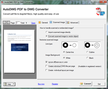 PDF to DWG Converter screenshot 2