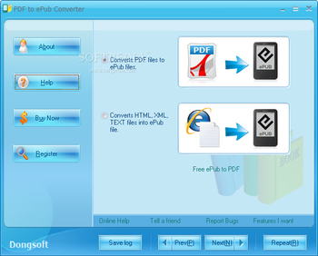 PDF to ePub Converter screenshot